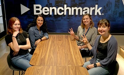 Engineers at Benchmark: Claudia Hill, Erin Hintze, Judith Rosenke & Celeste Bean